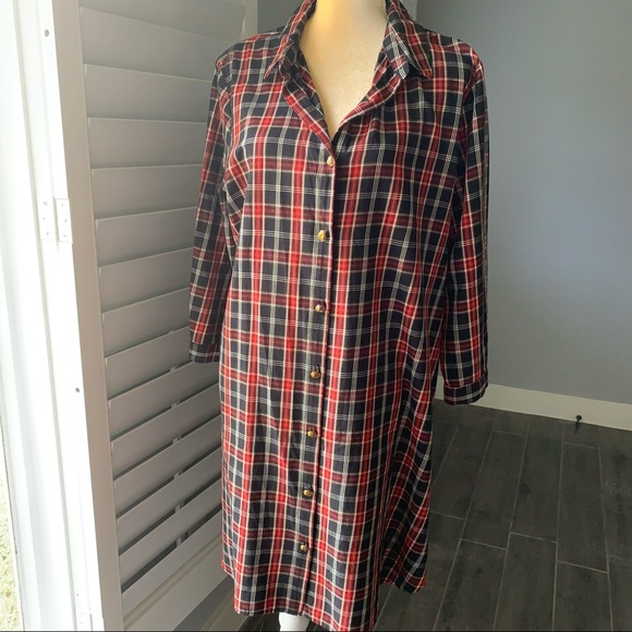 ZARA PLAID DRESS size XL - Picture 2 of 7